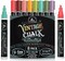 8 Pieces Liquid Chalk Markers - Wet Erase Marker Pens - for Chalkboards Signs, Windows, Blackboard, Glass - 6mm Reversible Tip - Vintage Colors Multicolor